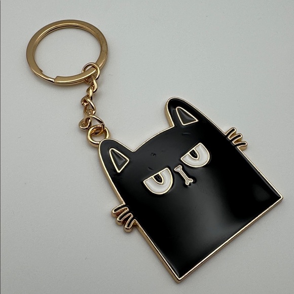 Bella Bug Accessories - Bella Bug Black Cat Keychain Bag Charm
